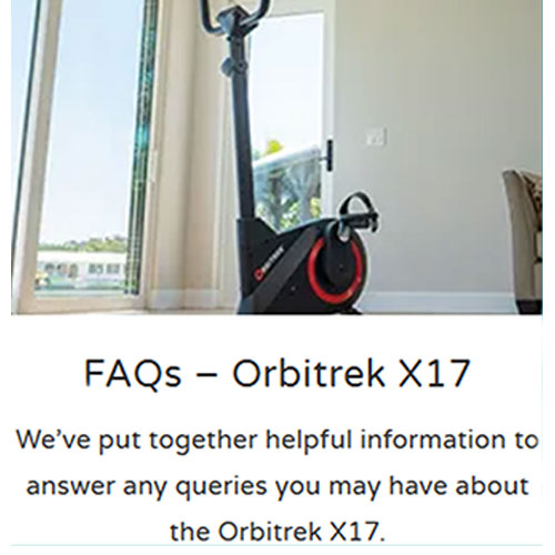 Orbitrek best sale x17 deluxe